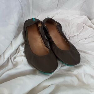 Tieks Ballet Flats in Good Used Condition Size US 9 Chocolate Brown